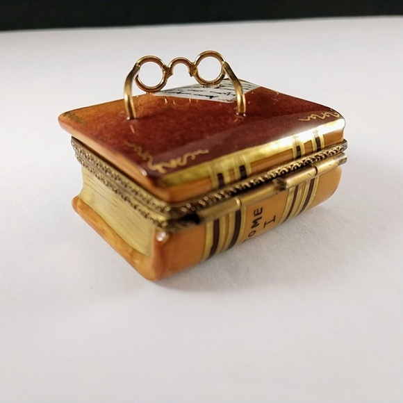 LIMOGES FRANCE SIGNED ROCHARD BOOK W/GLASSES 1989 - Picture 5 of 6